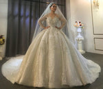 Stunning full beading wedding dress sparkling amanda novias design real sample bride